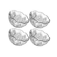 Tazón de Cristal Elegante y Ecológico para Dulces y Chocolate, Tazón Grande para Servir Postres y Helados