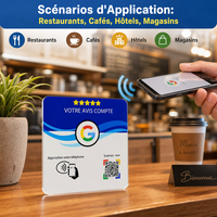 Carte de visite pour les réseaux sociaux, RFID 13,56 MHz, étiquette de paiement NFC pour les restaurants et le commerce de détail - Mini étiquette étanche