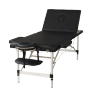Table de massage portable, en aluminium, 3 sections