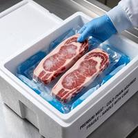 Daging Sapi Sirloin Premium Beku Tanpa Lemak, Kualitas Steak, Berbintik Marmer, Dikemas Vakum untuk Kesegaran Maksimal - Penyimpanan Suhu -18 Derajat 200g-300g/pcs