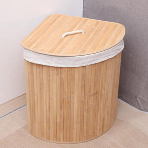 Cestino da bagno in tessuto con coperchio in tela <span class=keywords><strong>cesto</strong></span> per biancheria - Product Image 2