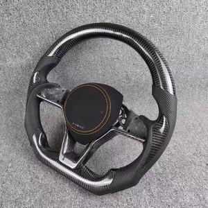 Volant en fibre de carbone pour <span class=keywords><strong>Nissan</strong></span> <span class=keywords><strong>GT</strong></span>-R R35 - Surpiqûres <span class=keywords><strong>orange</strong></span> et design léger - Product Image 6