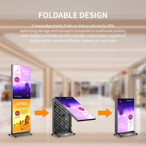 Pantalla LED Plegable para Carteles P2.5, Señalización Digital para Publicidad en Hoteles y Aeropuertos - Product Image 3