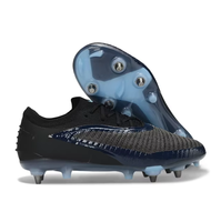 Chaussures de football personnalisées en gros de l'usine source, avec logo, OEM ODM, crampons professionnels unisexes, tige en cuir véritable à cheville basse
