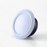 Grille d'aération ronde en plastique monocouche pour plafond HVAC, couvercle de ventilation pour l'admission d'air frais, sortie d'air commerciale et résidentielle