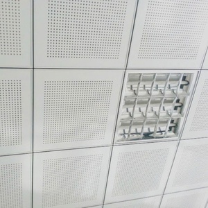 Großhandel 60*60 Aluminium-Rasterdecke Akustik-Deckenplatte aus Aluminium/Deckenkassette - Product Image 5