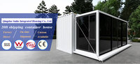 Maison Conteneur en Acier Préfabriquée Portable 20ft 40ft Extensible Modulaire Moderne pour Salon, Bureau à Domicile, Bâtiment de Bureau de Luxe