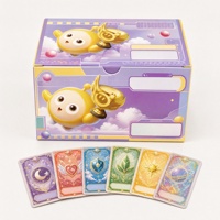 Boîte de présentation personnalisée pour paquets de cartes à collectionner avec en-tête suspendu, emballage pour jeux de fantaisie, vente en gros