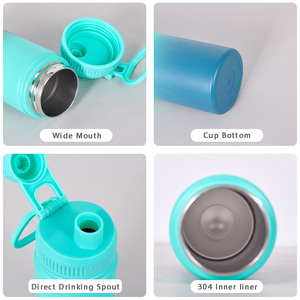 portable 16oz/450ml water <b>bottle</b> for kids double wall stainless steel water <b>bottle</b> Gradient 16oz stainless steel water <b>bottle</b> - Product Image 5