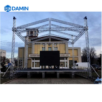 Estructura de armazón de aluminio de gran venta para escenarios de conciertos al aire libre y exhibiciones.