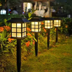 LED Solar Pathway Lights Outdoor Solar Lamp Waterproof Landscape Light Fixture Decoration For Garden/Yard/Patio/Walkway Lighting