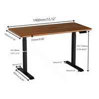 Bureau intelligent autonome à double moteur spécialisé, ergonomique, durable, pour un bureau à domicile moderne, confortable, bureau debout avec élévation pour ordinateur