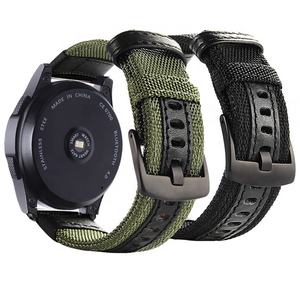 Para Samsung Gear Sport S2 S3 Classic Huami para <span class=keywords><strong>Amazfit</strong></span> <span class=keywords><strong>GTR</strong></span> Bip 22 20mm para Galaxy Watch Active <span class=keywords><strong>40mm</strong></span> 44mm 42 46mm Band para Huawei - Product Image 1