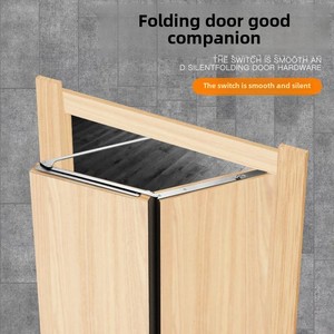 Thép không gỉ hiện đại gấp cửa bản lề phần cứng im lặng vô hình cửa trượt Phụ kiện cho phòng ngủ phòng tắm cửa gỗ - Product Image 3