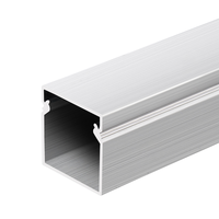 20*20mm/0.79 "W * 0.79" H alliage d'aluminium métal électrique carré câble goulotte câble cordon Hider fil conduit ferme dur de haute qualité