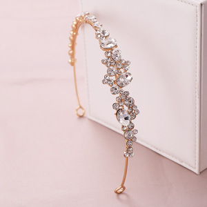 Accessoires de cheveux en cristal coréens exquis, couronne de mariée, bandeau de <span class=keywords><strong>mariage</strong></span>, coiffe de princesse pour bal de promo, bandeau pour robe de mariée blanche - Product Image 4