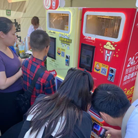 Machine à Popcorn Commerciale GJ401, Distributeur Automatique de Popcorn Frais, Écran Tactile Intelligent, Kiosque à Snacks en Libre-Service