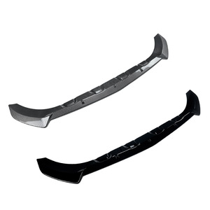 Amp-Z Front <b>Lip</b> <b>Splitter</b> For Mercedes-Benz Glc X253 C253 2016-19 Amg Line Piano Black Carbon Fiber Texture - Product Image 2