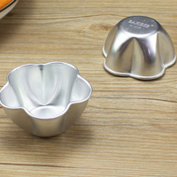 Moule à pudding en aluminium de qualité alimentaire, moule à gelée, réutilisable, antiadhésif, mini moule à gâteau, moule à muffins, moule à cupcakes, moule à tartes aux œufs