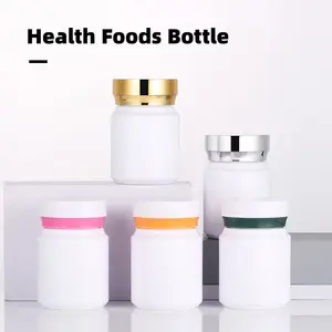 Bouteille de produits de santé 80ML HDPE vert matériau recyclé pilules Capsule conteneur de vitamines bouteille de médicaments de qualité alimentaire