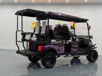 Voiturette de golf électrique surélevée sur mesure, chariot électrique de tourisme sur mesure avec sièges en cuir