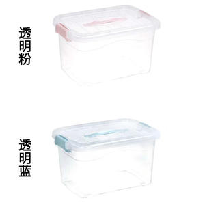 Grands bacs de rangement multifonctionnels transparents avec fermoirs, boîtes de rangement en plastique empilables avec poignée à verrouillage et roulettes, couvercles - Product Image 4