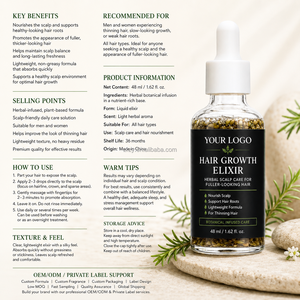 Elixir Capilar Orgánico con Hierbas, Queratina y Aceite <span class=keywords><strong>de</strong></span> Coco, Aceite <span class=keywords><strong>de</strong></span> Árbol <span class=keywords><strong>de</strong></span> Té para el Crecimiento del Cabello, Tratamiento Anticaída y Suavizante - Product Image 2