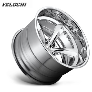 Jantes de voiture VLC Whells Deep Dish en alliage 5X130 5x120 6x139.7 pour Jeep Truck C10 18-24 pouces, concaves, forgées, polies, chromées - Product Image 2