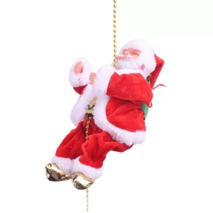Santa Claus leo hạt Pin hoạt động điện leo lên và xuống leo lên Santa với ánh sáng âm nhạc giáng sinh trang trí nội thất đồ trang trí - Product Image 1