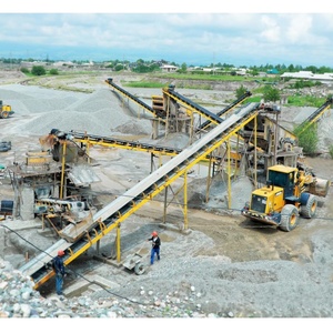 碎石集料中国移动式花岗岩碎石破碎站带集料清洗功能的破碎生产线 - Product Image 1