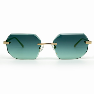 Sifier Gradient màu xanh lá cây lens Eyewear unisex không có vành kim loại Kính mát bán buôn nylon nhỏ Eyewear Sunglasses men phụ nữ - Product Image 6