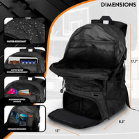 Sac à dos de basketball personnalisé, sac de sport pour l'entraînement, accessoires de basketball avec compartiment pour chaussures