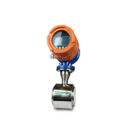Débitmètre électromagnétique à pince OUMENG OU-258 en acier inoxydable, précision +/-0,5%, plage DN15-DN2000 pour eau conductrice