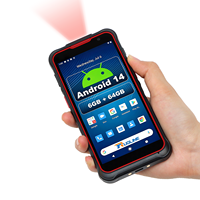 Lecteur de codes-barres Android 2026, PDA robuste portable Android 14, 6000 mAh, 4G Wi-Fi, RFID, pour inventaire 1D/2D/QR, N1