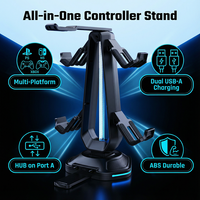 Manette de jeu mobile multifonctionnelle YJT-5OT2078 avec volant de direction, support au sol et accessoires de support d'affichage