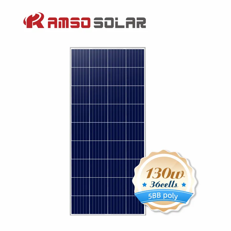 Silicium polycristallin petit panneau solaire 90w 105w 120w 130w panneaux solaires solaires 36 cellules mini panneau solaire 18v pour système domestique