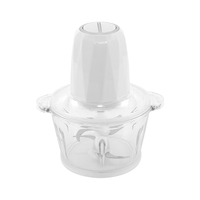 Hachoir à aliments électrique en verre avec moteur DC 350W, hachoir à aliments de 2L avec lames de coupe en acier inoxydable