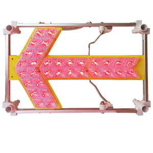 Tableau de signalisation LED portable de taille moyenne à piles, à haute intensité, avec réflecteurs prismatiques, protection IP66, boîtier métallique pour le <span class=keywords><strong>trafic</strong></span> - Product Image 2