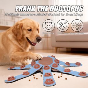 ZMaker Yeni Özel İnteraktif Ahtapot Köpek Bulmaca Oyuncağı Yavaş Besleyici Bulmaca Yiyecek Dağıtıcısı Çiğneme Oyuncağı Orta ve Büyük Boy Köpekler İçin - Product Image 3