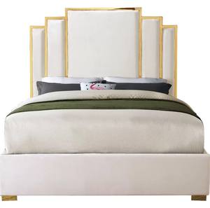 Дизайн с пуговицами 4-х опорный серого цвета с мягкой обивкой из ткани очень широкий высокий Королевский в винтажном стиле; На платформе каркас кровати с выдвижными ящиками - Product Image 5