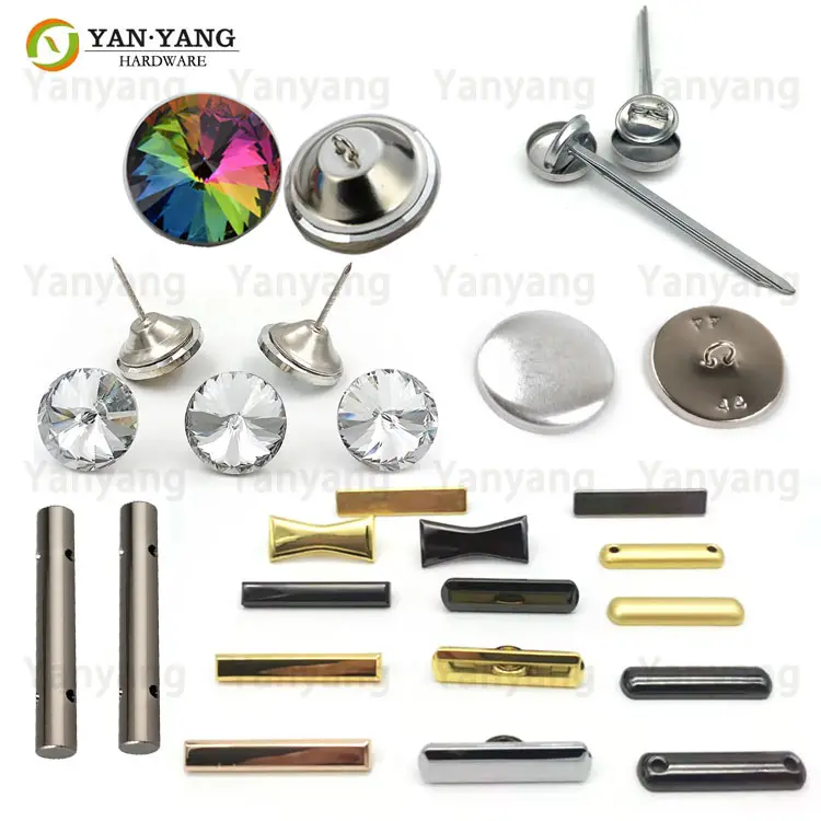Yanyang vendita tappezzeria divano di cristallo con bottoni di strass per divano e bottoni di cristallo decorativo in vetro diamantato