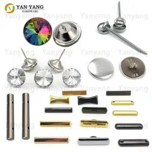 Yanyang vente tapisserie d'ameublement canapé cristal strass bouton pour canapé boutons autour de diamant verre décoratif cristal bouton