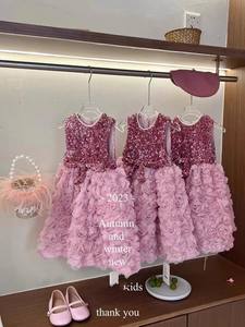 2026 <strong>Childrens</strong> Girls <strong>Princess</strong> Tank Puffy <strong>Dress</strong> Rose Manor Niche Light Luxury New Style Infant &amp; Toddler Polyester - Product Image 6