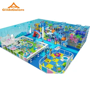 Magical Indoor Kids Children Soft Play Ground Playground Equipment Customization With Tube Slide Plastic Ball Pool