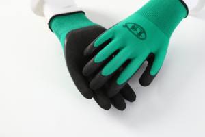 ถุงมือทํางานเพื่อความปลอดภัยแบบปาล์มเคลือบโฟมลาเท็กซ์ป้องกันการกระแทกที่ขายดีที่สุดสําหรับการก่อสร้างมือ - Product Image 4