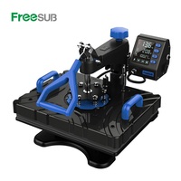 Machine d'impression par sublimation multifonctionnelle Freesub pour chapeaux/casquettes, tasses, 5 en 1, presse à chaud pour t-shirts P8100-5