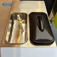 Machine à crème glacée molle commerciale automatique à 3 saveurs avec écran tactile LCD de 10 pouces pour les magasins de crème glacée