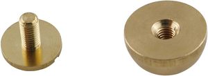 E Outstanding Sets Gold <b>Purse</b> Handbag Feet Nailhead Round Stud Solid Brass Screw Back Spike Metal Studs Rivet Leather Craft DIY - Product Image 4