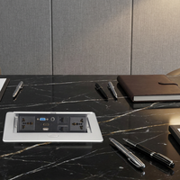 BNT – prise de courant cachée avec câble pré-câblé de 30cm, boîte pop-up pour solution d'alimentation de bureau