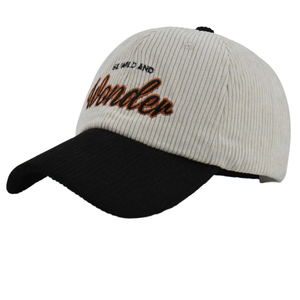 Gorra de béisbol de pana de alta calidad, 6 paneles, ajustable, estilo deportivo, para papá, estilo urbano, venta al por mayor común - Product Image 1